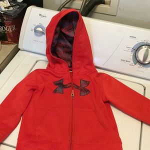Boys 4t Red Under Armour Hoodie